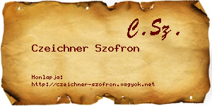 Czeichner Szofron névjegykártya